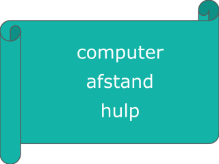 Computer afstand hulp